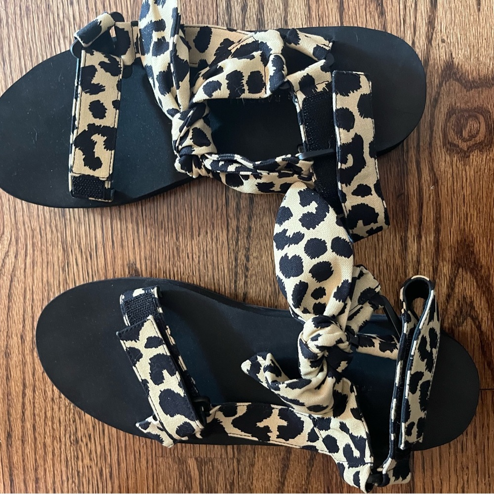 Loeffler Randal Sandal from Saks. Wore once, sold with original box.